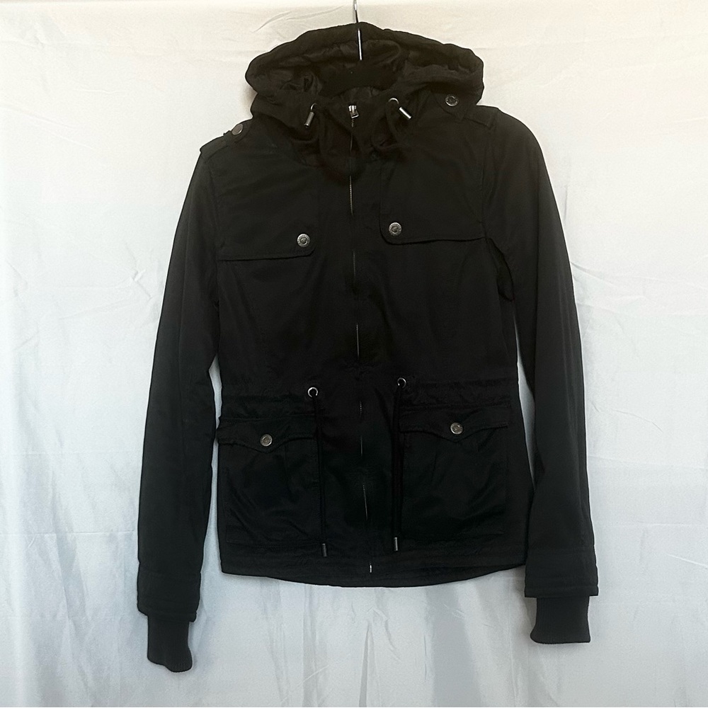 Women’s Black Hooded Jacket